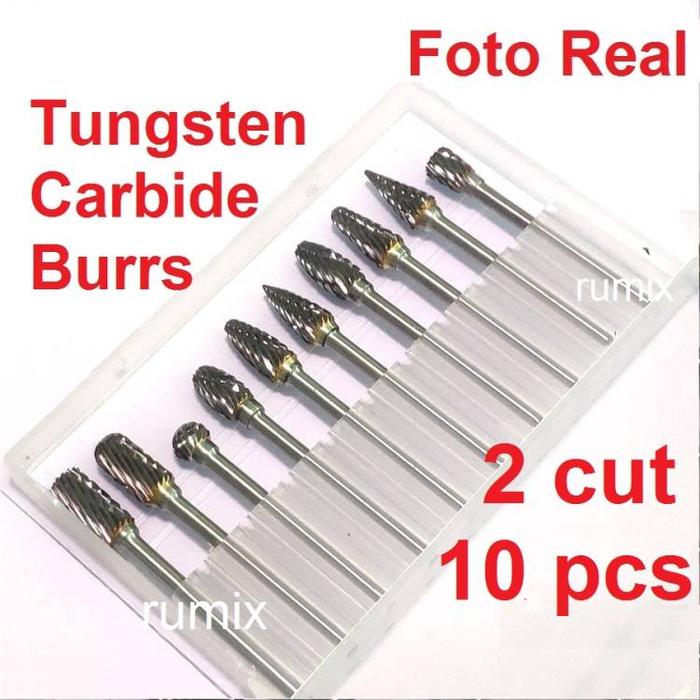 Mata Bor Tuner Rotary Burr Tungsten Carbide Mini Grinder Drill Cuner