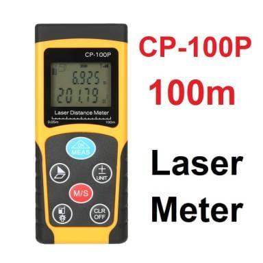 Laser Meteran Distance Meter Alat Ukur Jarak Meteran Digital LCD 100