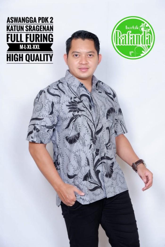 ASWANGGA 2 Kemeja Batik Pria Lengan Pendek by Rafanda - M