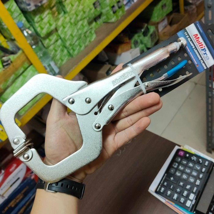 Tang jepit plat klem c 11" MULTIPRO 11 C Clamps locking pliers buaya