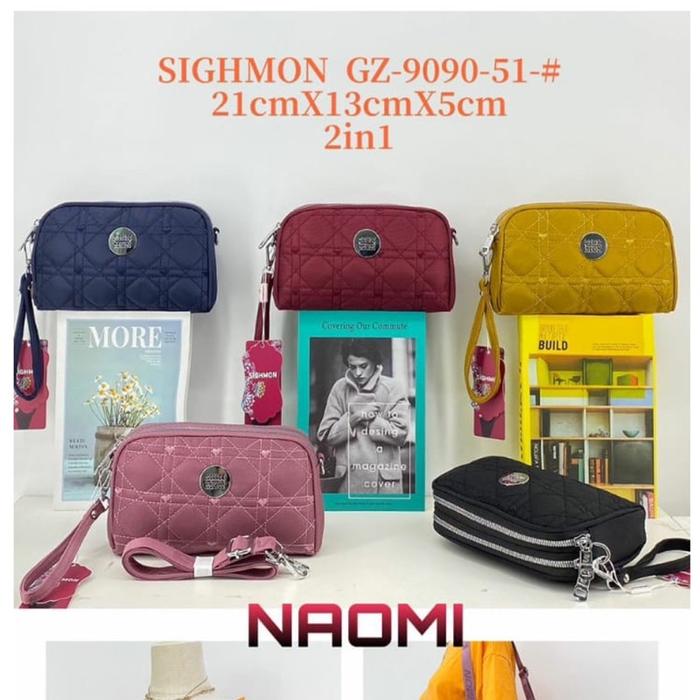 Unik SIGHMON GZ-9090 TAS WANITA IMPORT 2 RUANG BEST SELLER Murah
