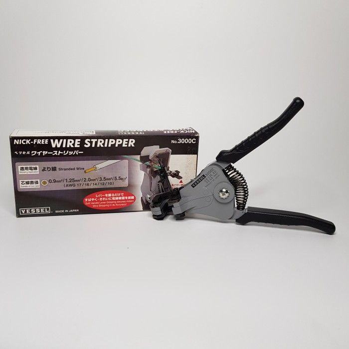 Tang Kupas Kabel Wire Stripper 0.9, 1.25, 2.0, 3.5, 5 mm VESSEL 3000 C