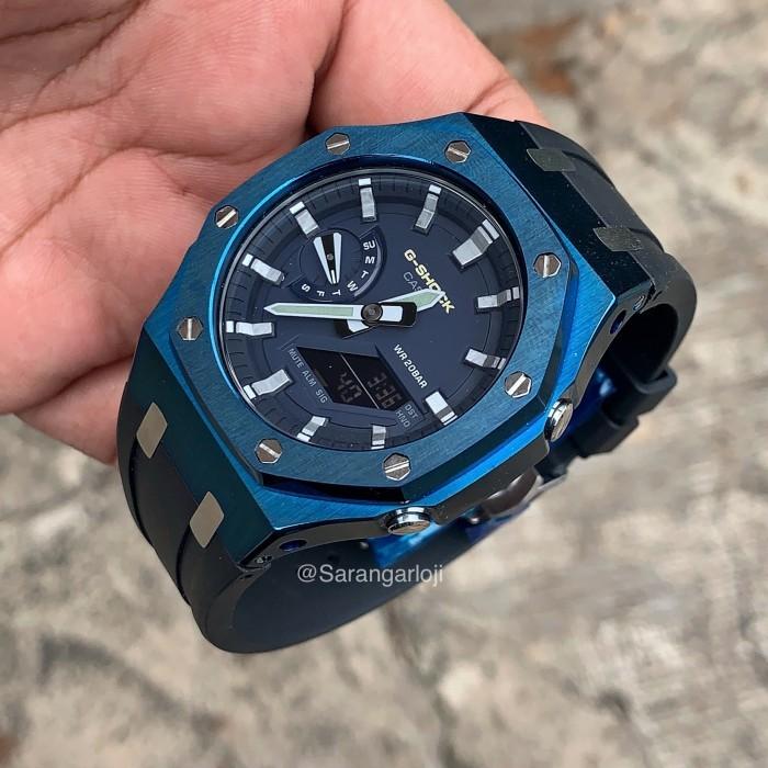 Casio G Shock GA 2100 GA 2110 Blue Bezel