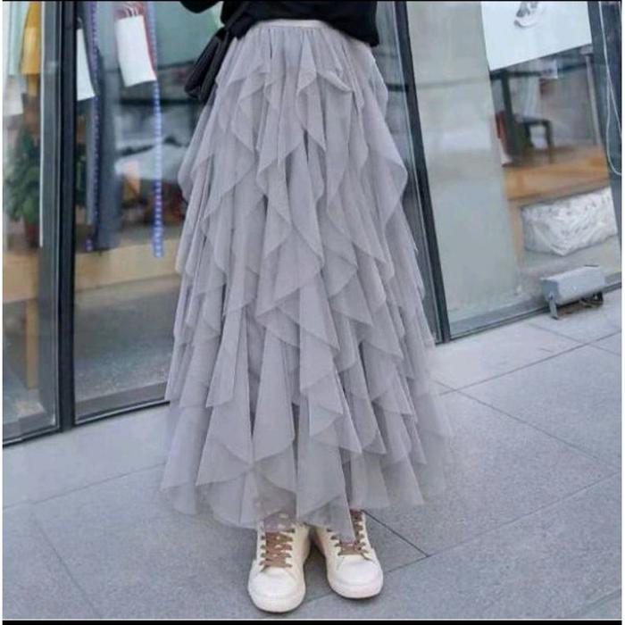 Rok Tutu Tile Tumpuk 3 Susun Import - Rok Tutu Tile Tumpuk Import 1337