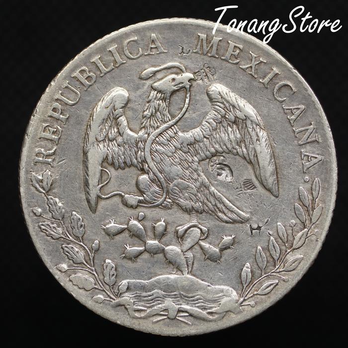 Uang Kuno Koin 8 Reales Mexicana Tahun 1891 -26