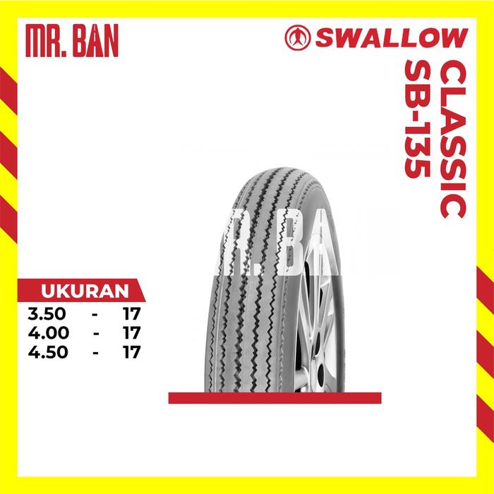 BAN MOTOR KLASIK JAPSTYLE RING 17 SWALLOW SB-135 TUBETYPE 350 400 450
