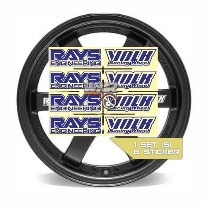 Stiker Velg Mobil Rays Volk Stiker Velg Rays Engineering Stiker Velg