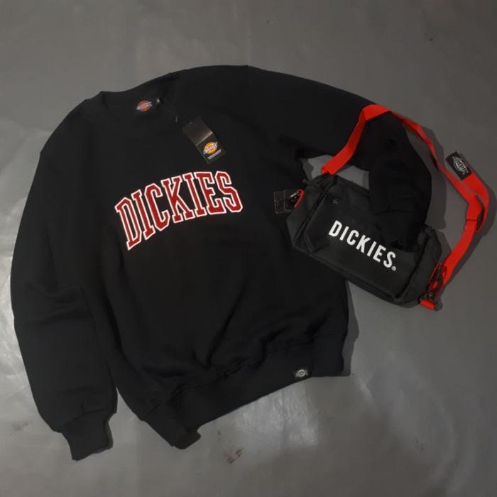 1 Set Crewneck + sling bag dickies tali merah