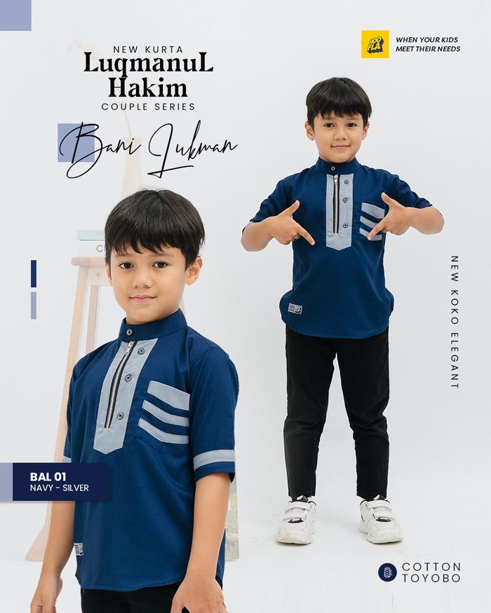 Baju Koko/Kurta Anak Bani Luqmanul Hakim By Hoofla - Bal 01
