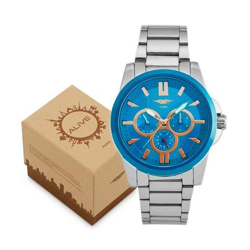 JAM TANGAN PRIA SOPHIE MARTIN JOAQUIN SILVER GAL360S3 REG2002 BIRU ORI