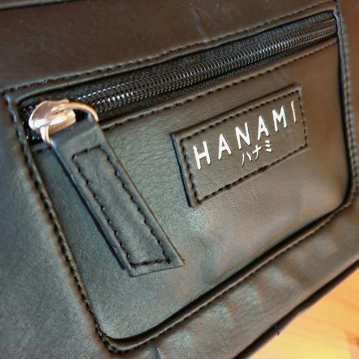 TAS HANAMI CIZZY TA043B5 SELEMPANG WANITA HITAM KULIT MURAH KOREA