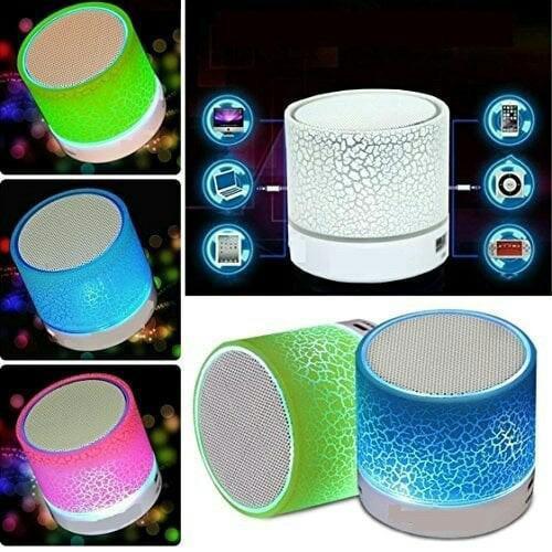ACC067 Speaker Mini LED Speaker Portable Wireless Bluetooth USB Music