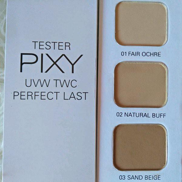 Ningrumshop kosmetik wajah bedak pixy uvw twc perfect last 01 - fair