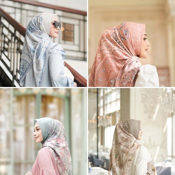 Vanilla Hijab Bohemian Scarf Classic White Classic Peach Romantic