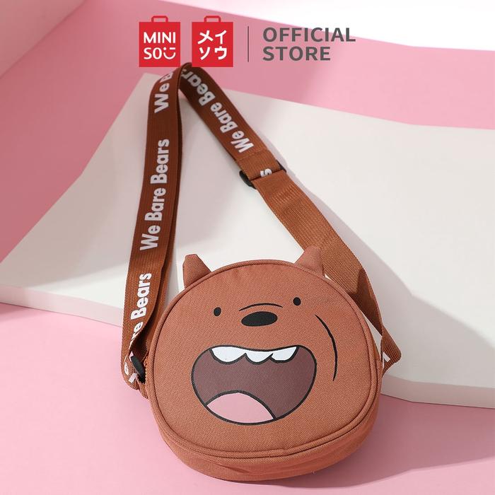 MINISO OFFICIAL WE BARE BEARS TAS SELEMPANG MINI WANITA FASHION LUCU