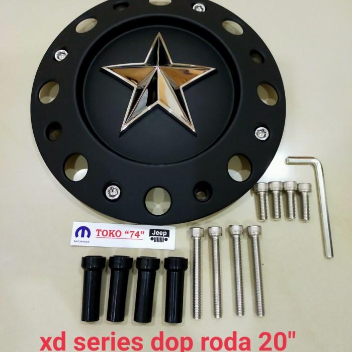 KMC XD Series Tutup Dop Velg Roda Hitam Rock Star Dually 20inchi