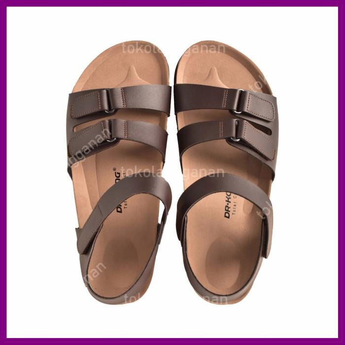 Dr. Kong Ukuran 43 Sandal Pria S9000106 - Cokelat Tua