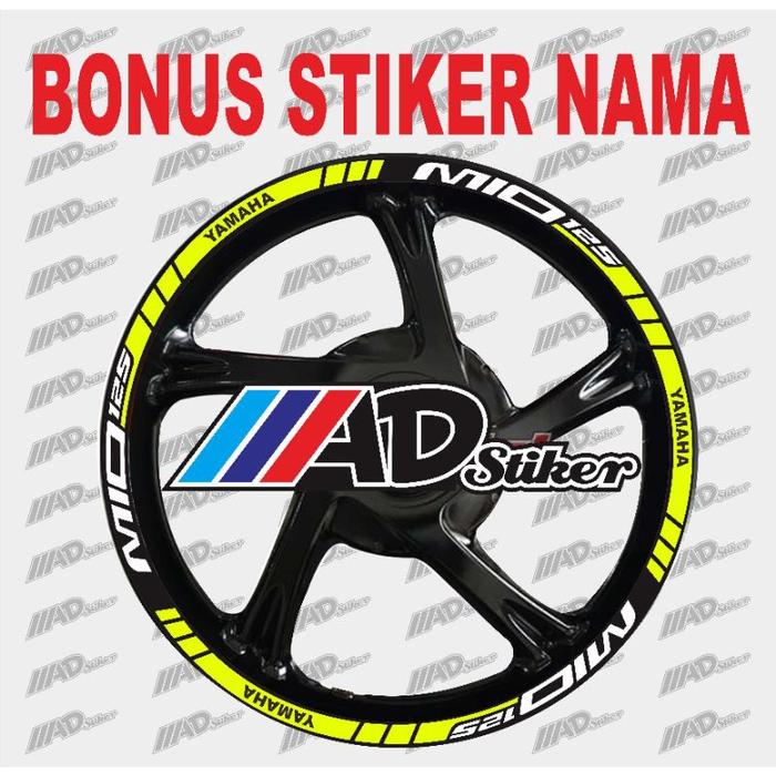 STIKER VELG YAMAHA MIO J MIO M3 MIO SPORTY