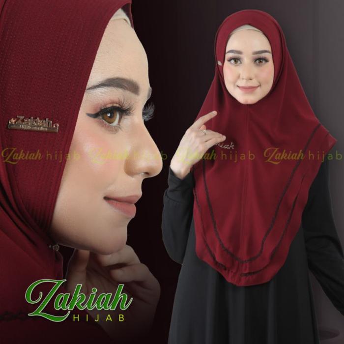 ZAKIAH KHIMAR CERUTY PICOT OVAL STANDAR