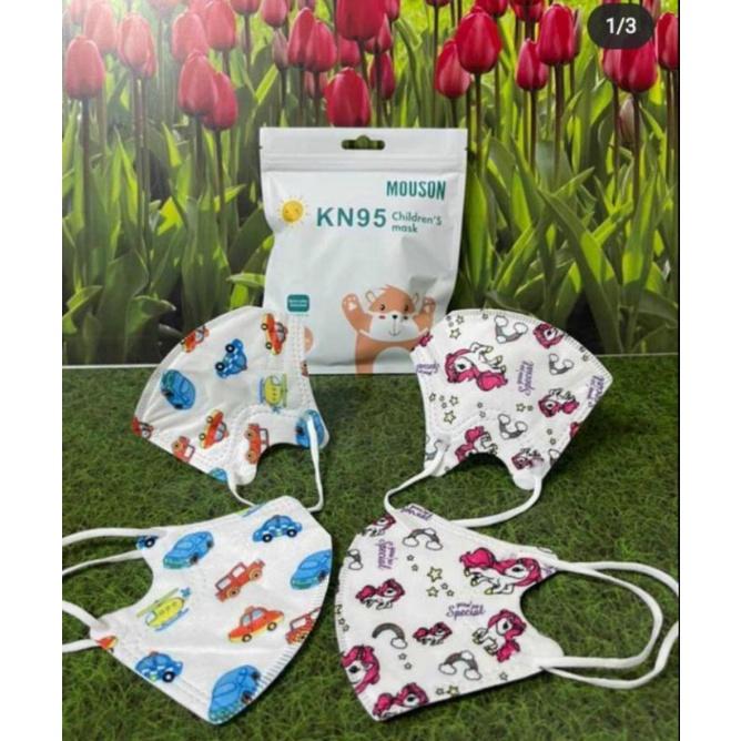 Masker Anak KN95 mouson kuda poni little pony cewek cowok cars mobil