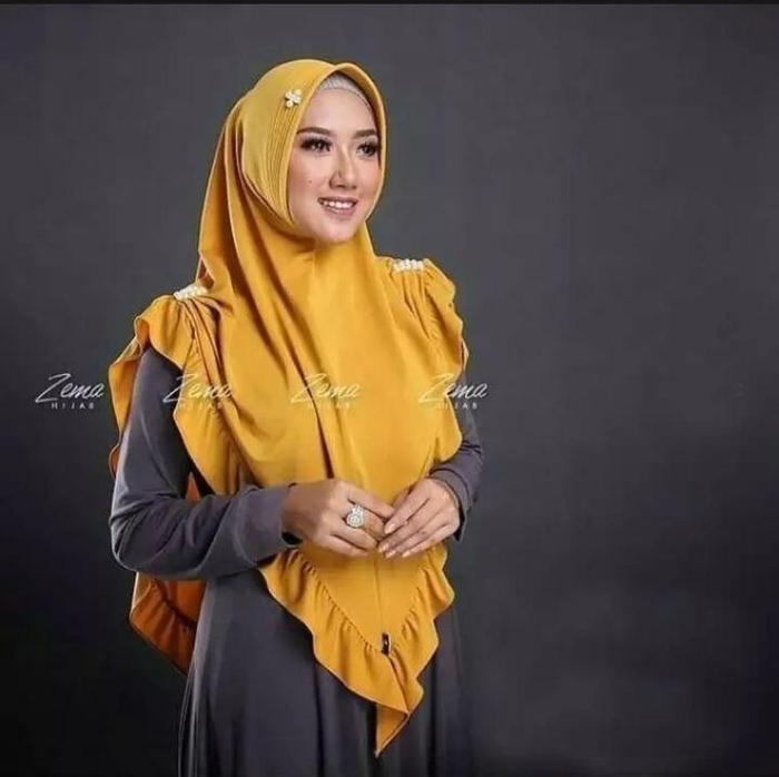 Hijab Syar'i l Nitami Payet l Jilbab jumbo