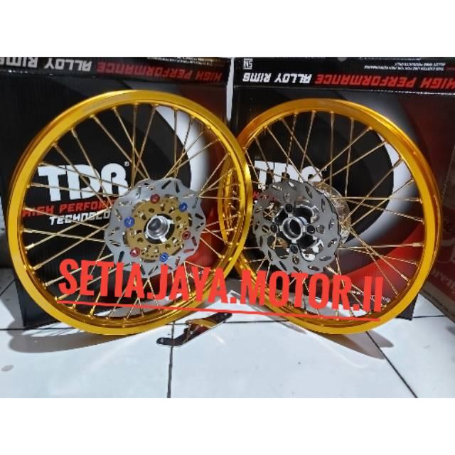 HM Sepaket Velg Ring 17 Tdr Sonic 150 R Tromol Velg Jari Jari Lengkap
