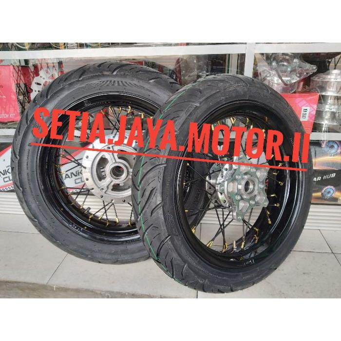 HM Paketan Velg Pelak Costum Jumbo Yamaha Xsr Ring 14.Lebar 350