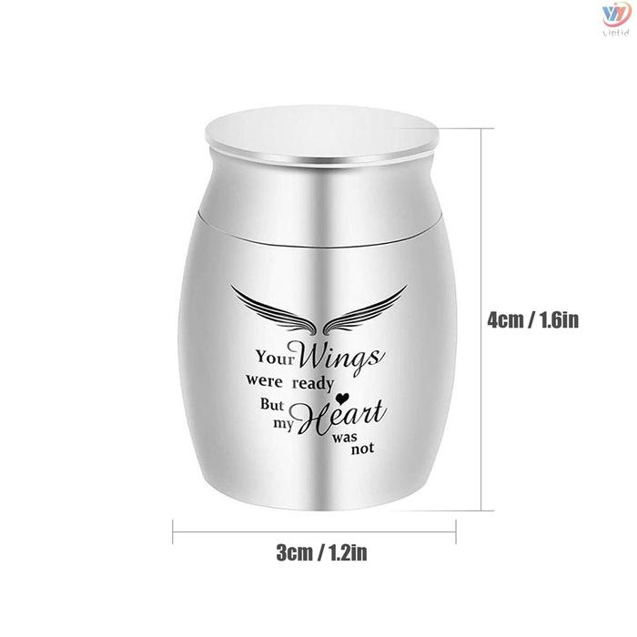 Small Cremation Urn for Pet Ashes Mini Pet Keepsake Urn Stainless