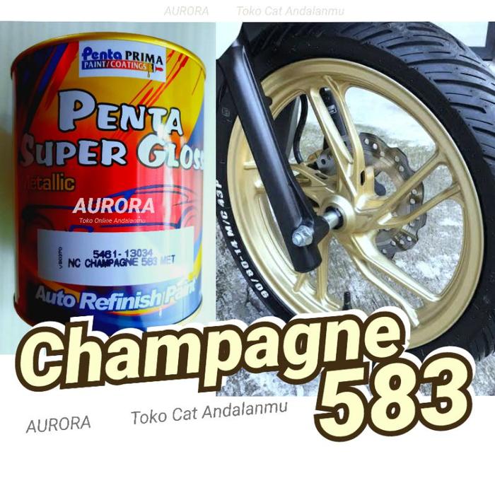Cat Champagne 583 Penta Super Gloss Emas Velg Vario Scoopy PCX Mas Mud