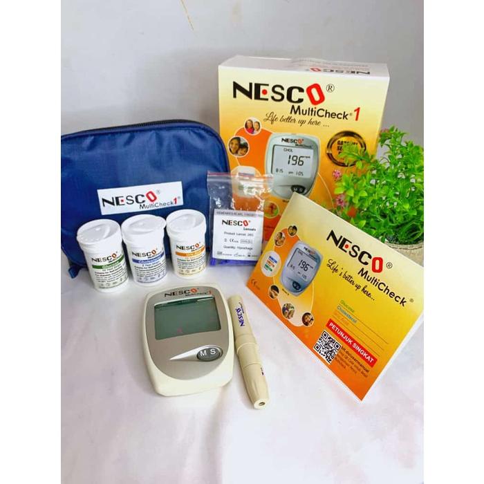 Alat cek Nesco Multicheck 3 in 1 Alat Test Gula darah Kolesterol