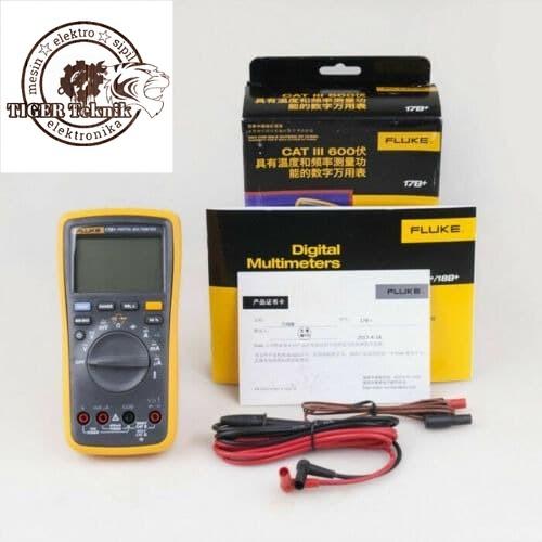 FLUKE 17B+ Digital multimeter Meter Tester DMM with TL75 test le