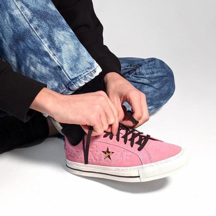 Converse One Star Pro Ox 90s Sean Pablo Pink Black Egret 171325C