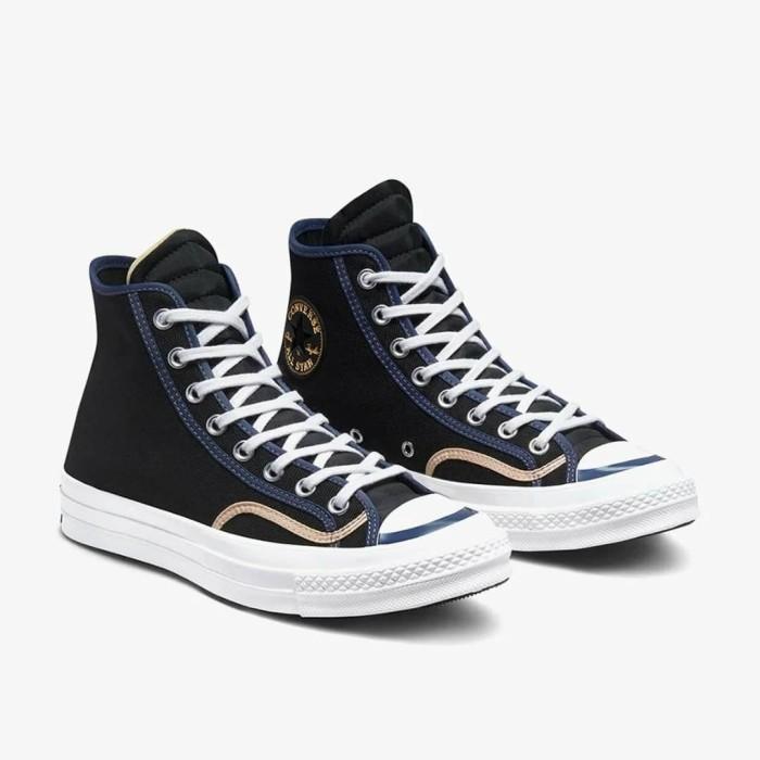 Converse Chuck 70 High Recycled Binding Black Steel White 171409C