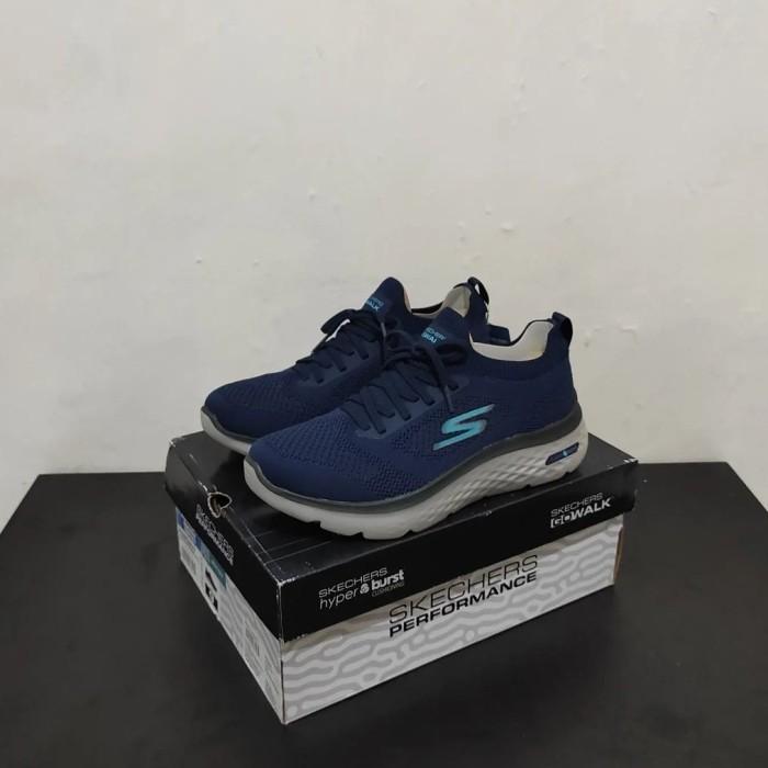 Sepatu Pria slipon Skechers Go walk Hyper burst Navy