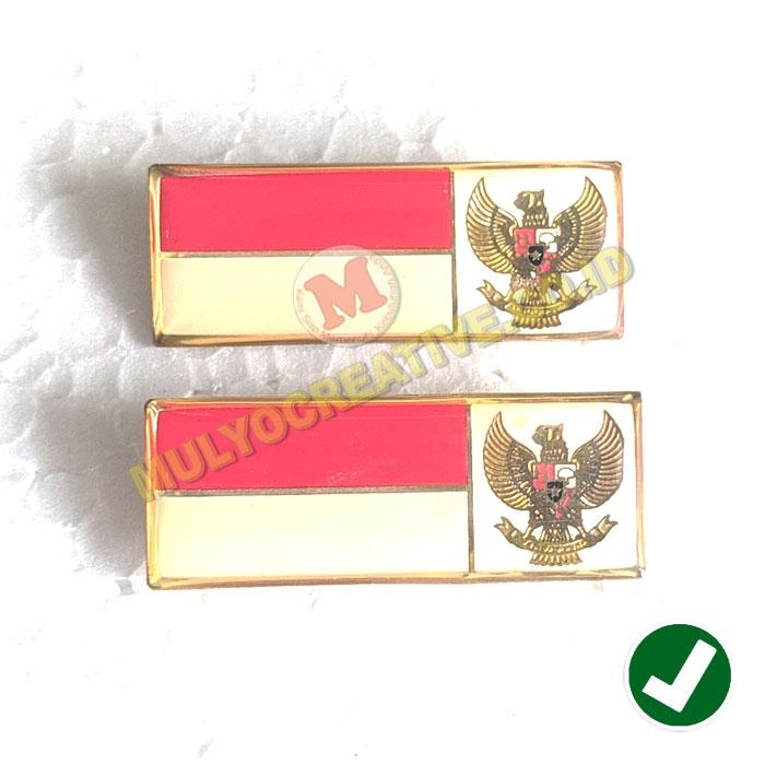 Pin Paskibra Bendera Merah Putih Garuda MPG - Lencana MPG Putih