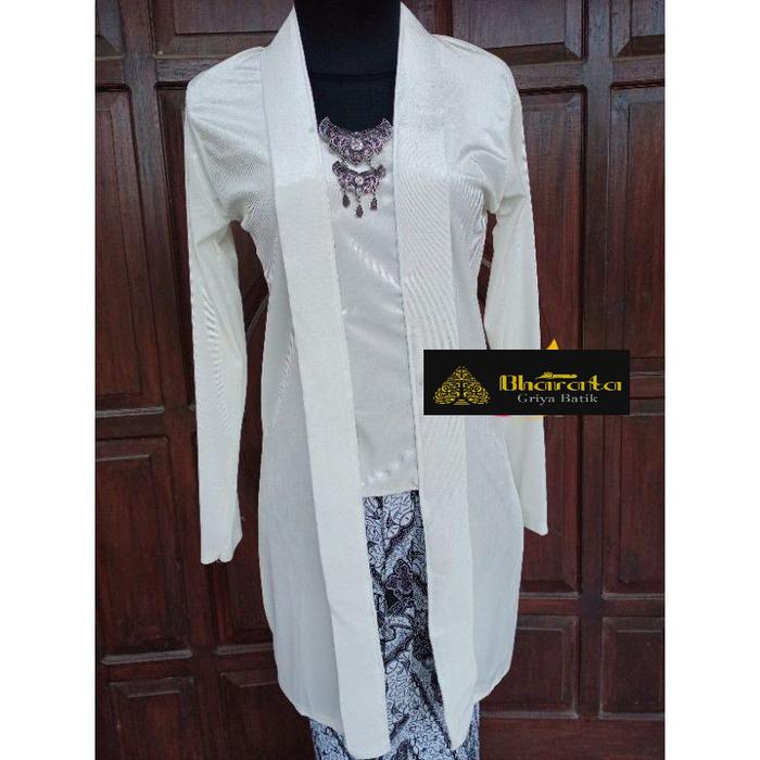 Kebaya Kutubaru Wanita Bludru - Model Lunamaya Body Panjang Jumbo Premium