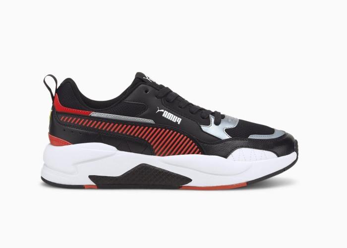 Sepatu Sneakers Pria Puma Ferrari Race X-Ray Black Rosso ORIGINAL - 44