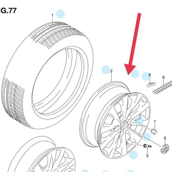 Velg Std Ertiga 2012-2015