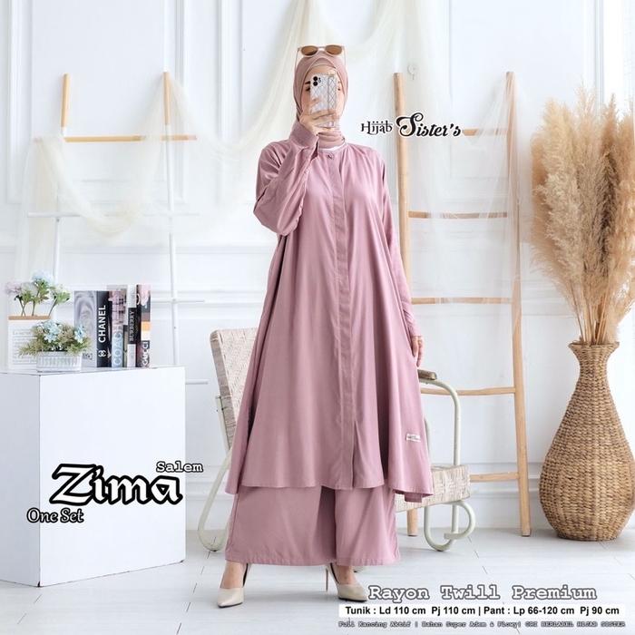 Zima Long Set Tunik Rayon Premium Jumbo