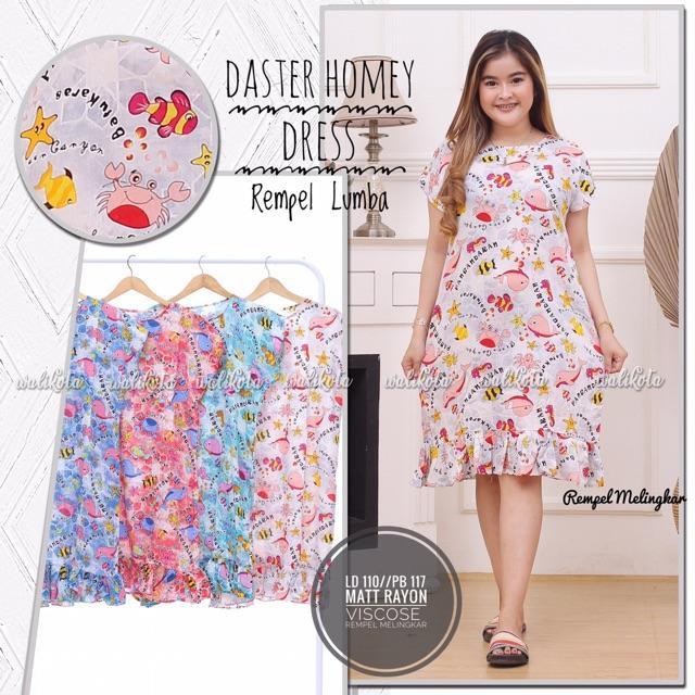 Daster Homey Dress Pangandaran Baju Tidur Wanita Murah Bahan Super
