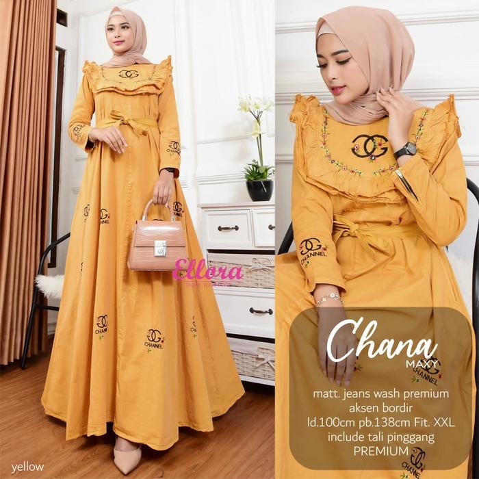 Gamis Jeans - Dress Jeans - Maxy Chana Mustard By Ellora