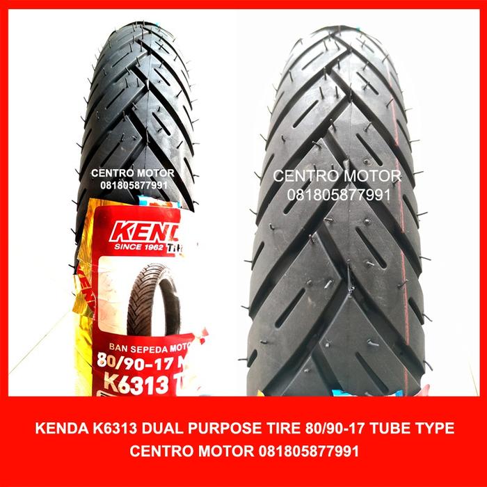 KENDA K6313 80/90-17 TUBELESS, BAN DUAL PURPOSE MOTOR BEBEK BAN