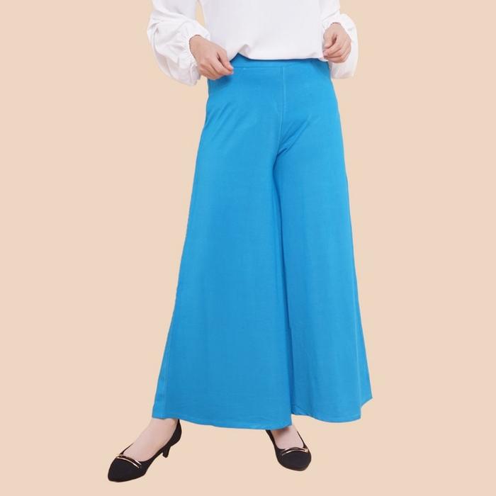 RASHAN - CELANA KULOT WARNA 2 DENIM COTTON SPANDEX ROK CULLOTE JEANS B