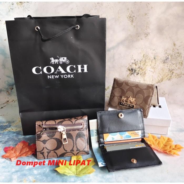 Dompet Mini Lipat MAGNET Coach / Small Wallet Card Coach With Box