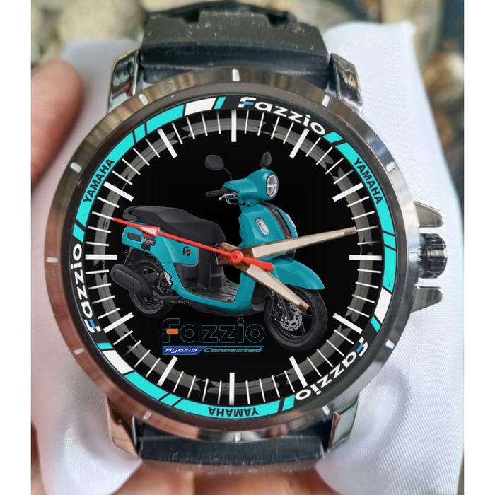 JAM TANGAN CUSTOM YAMAHA FAZZIO BIRU TOKO 22