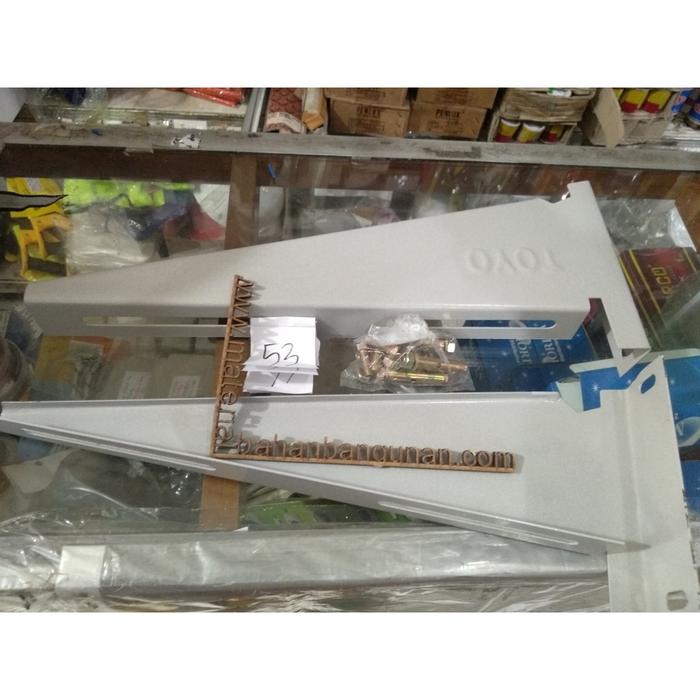 bracket outdoor tayo abu abu siku pengganjal dudukan besar AC TV rak