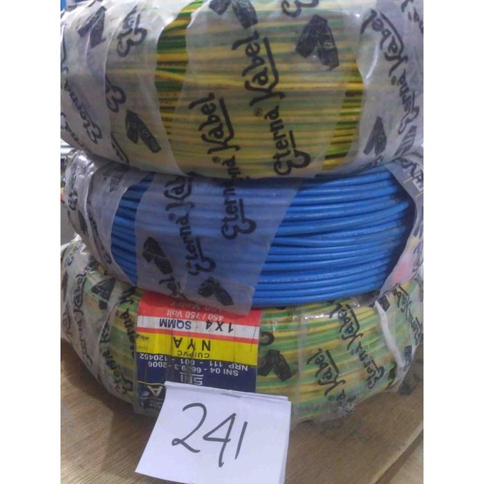 Kabel NYA 2.5 tunggal merk eterna jual per 10 cable listrik instalasi