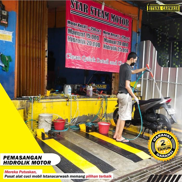 Alat Cuci Motor, Cuci Motor Hidrolik, Perlengkapan Steam Motor Sampo