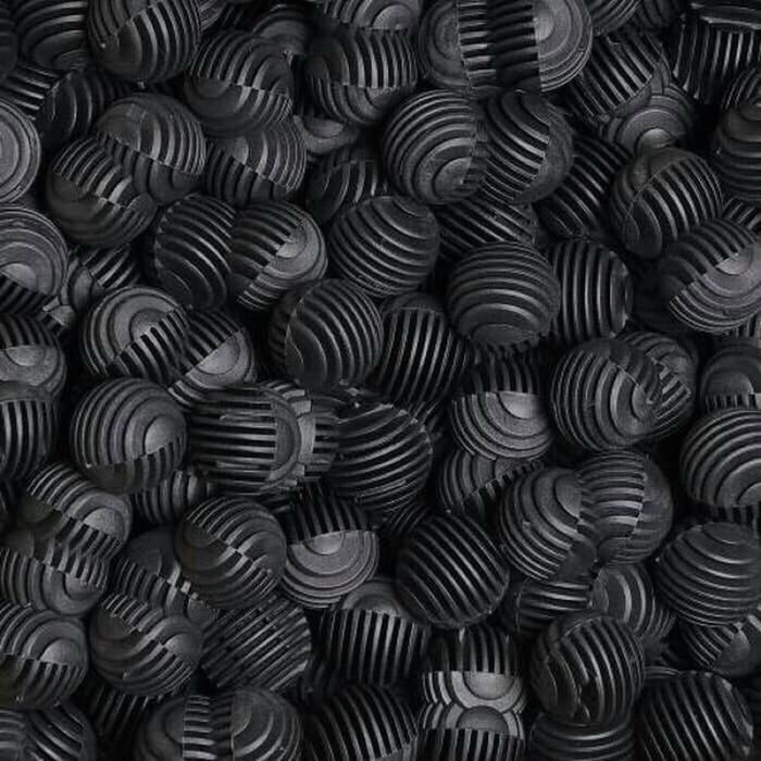 200 pcs Bioball Bulat High Quality Filter Media untuk Kolam Koi Aquaponik STP