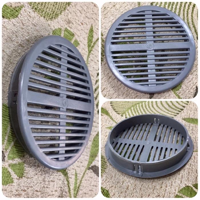Dop Saringan Pipa PVC 4” inch GARIS Tutup Cap Lubang Biopori, Walet,